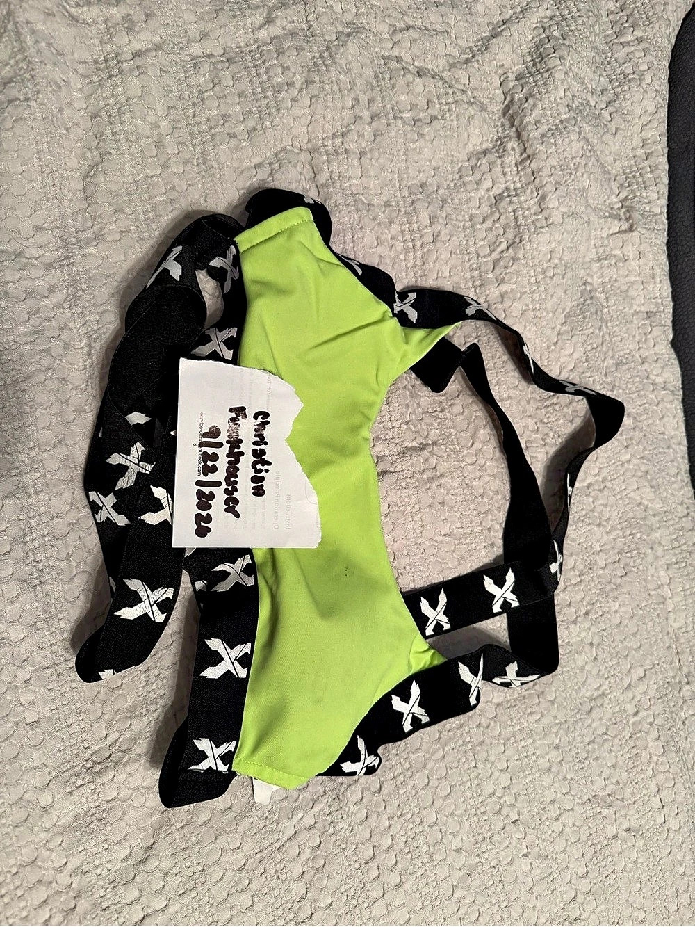 Green & Black Bikini Like New (Excision top)